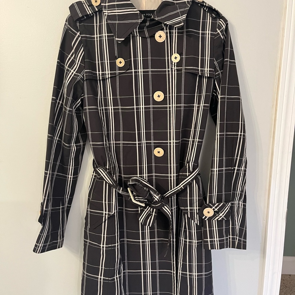 Bean Pole-Plaid Women's Trench Coat
